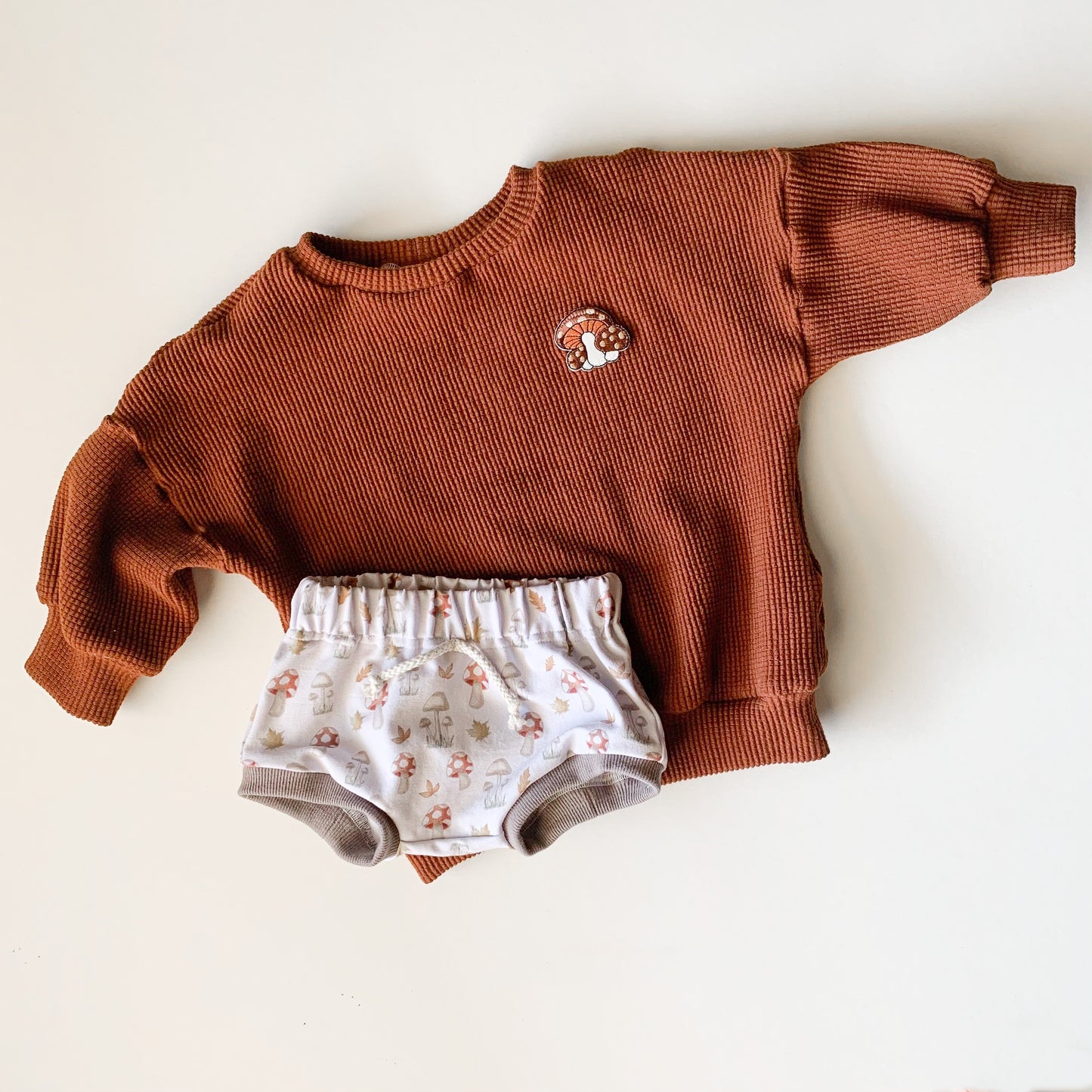 Organic Waffle Mushroom Sweater