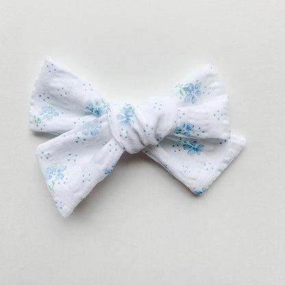 Penelope - Hand Tied Seersucker Bow