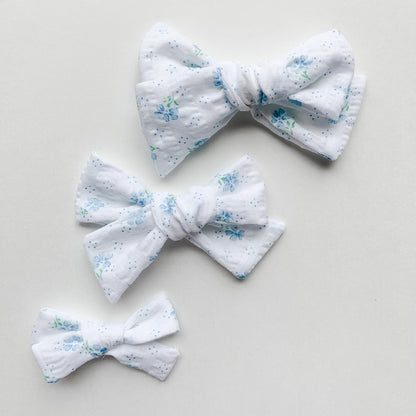 Penelope - Hand Tied Seersucker Bow